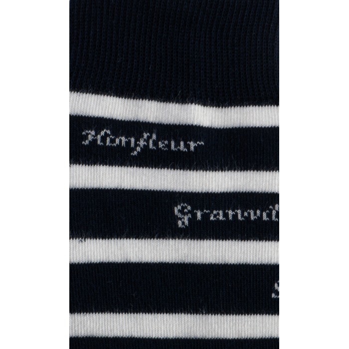  Chaussettes Jacquard Rayures marine - DAGOBERT À L’ENVERS DCOTEOUEST-MARINE 