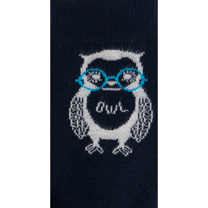  Chaussettes Hibou Marine - DAGOBERT À L’ENVERS DAGO41-MARINE 