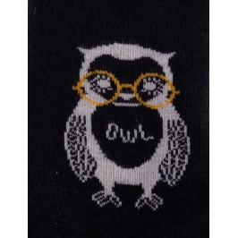  Chaussettes Hibou Anthracite chiné - DAGOBERT À L’ENVERS DAGO41-ANTHRACITE 