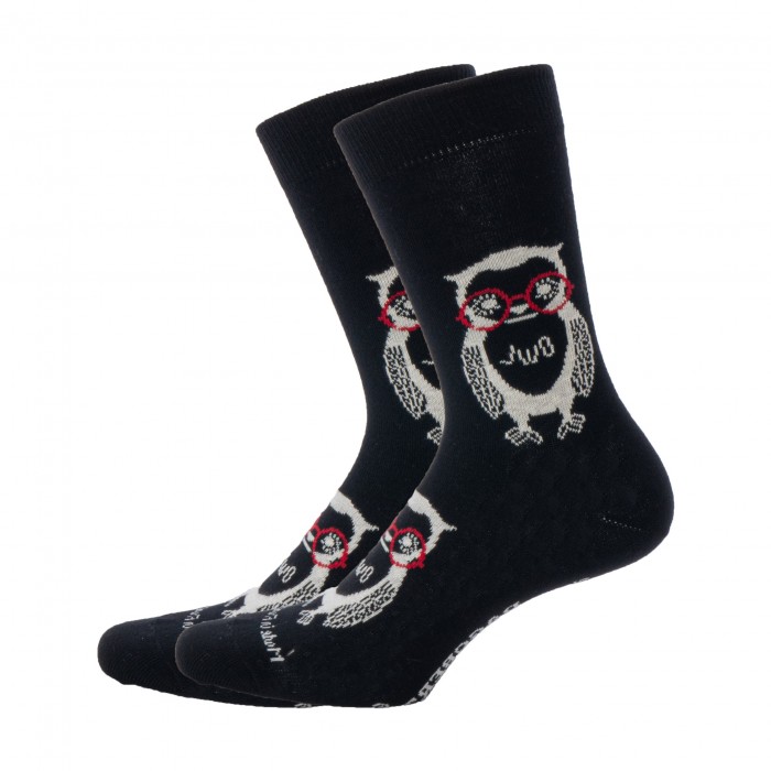  Chaussettes Hibou Noir - DAGOBERT À L’ENVERS DAGO41-NOIR 