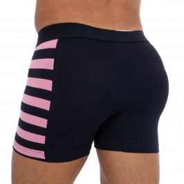  Lot de 2 boxers rayé rose et uni - EDEN PARK E658G19-E83 