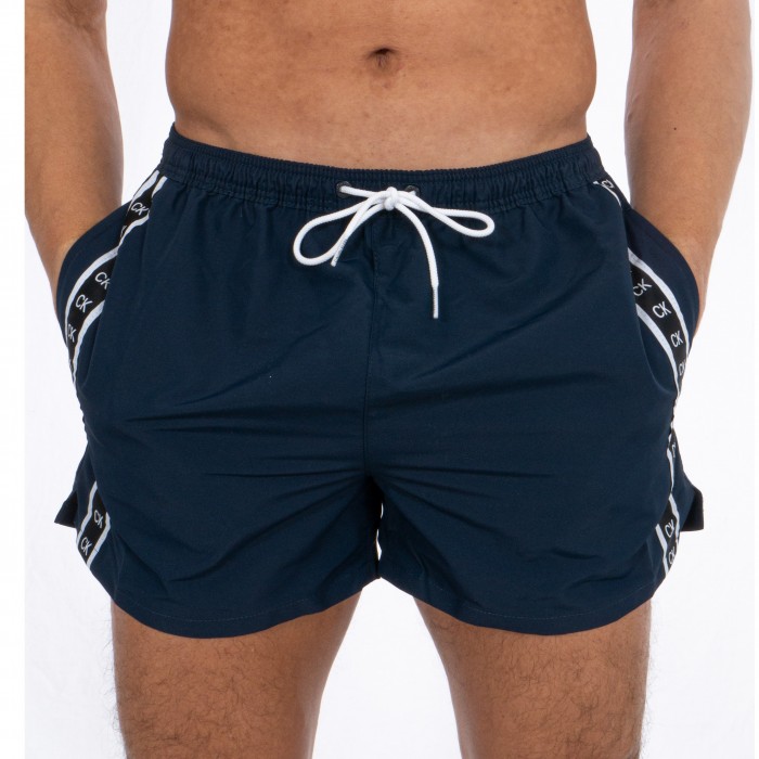  Short de bain Drawstring - Black Iris - CALVIN KLEIN -KM0KM00451-CBK 