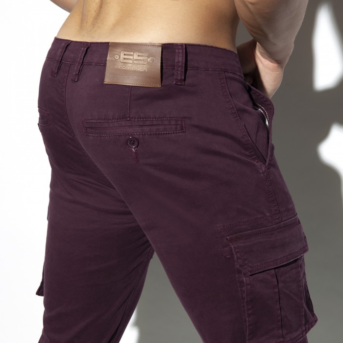  Pantalon Cargo - burgundy - ES COLLECTION ESJ053 C29 