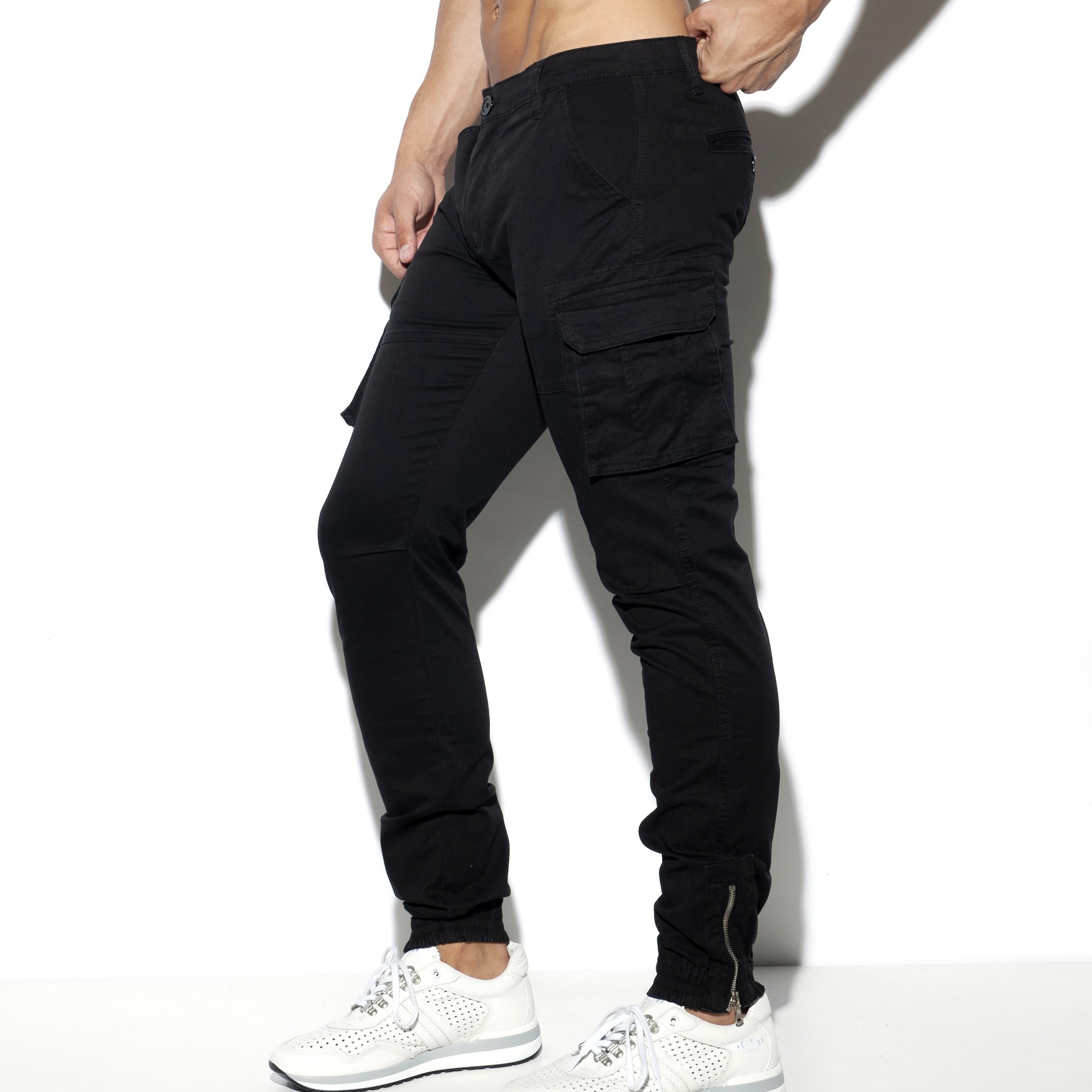 Pantalon cargo - noir