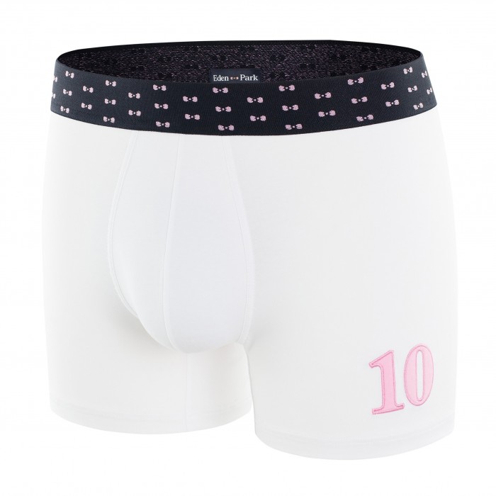 Boxer ceinture noeuds papillon - blanc - EDEN PARK E644F07 001