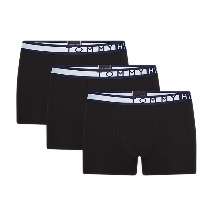  Pack de 3 bóxers trunk con cinta distintiva - negro - TOMMY HILFIGER UM0UM01234-0R9 