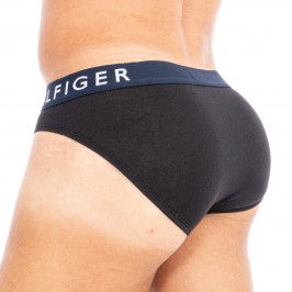  Pack de 3 calzoncillos slip con cintura con logo - negro - TOMMY HILFIGER UM0UM01227-0R9 
