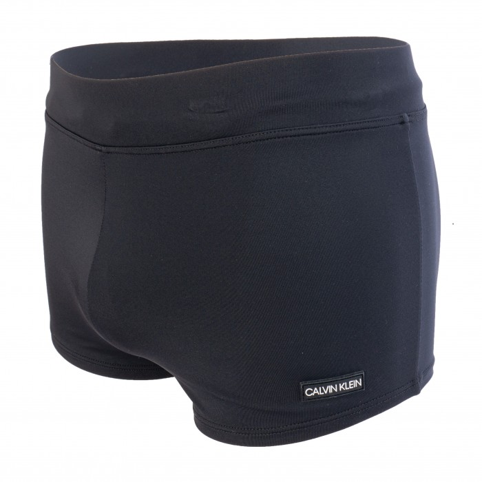 Boxer de bain - Core Solids noir - CALVIN KLEIN KM0KM00418-BEH