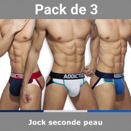  Jockstrap seconde peau (Lot de 3) - ADDICTED AD899 3COL 