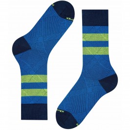  Chaussettes Neon Glencheck - marine - BURLINGTON 21916-6120 