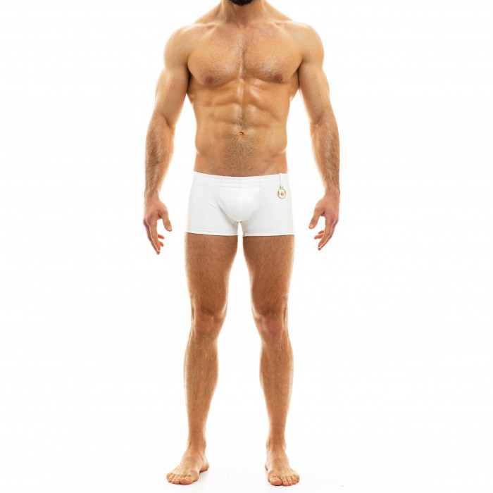  Boxer aspect cuir - blanc - MODUS VIVENDI 20521-WHITE 