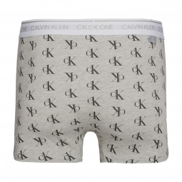  Boxer aderenti - CK One staggered logo grigio - CALVIN KLEIN NB2216A-SL4 