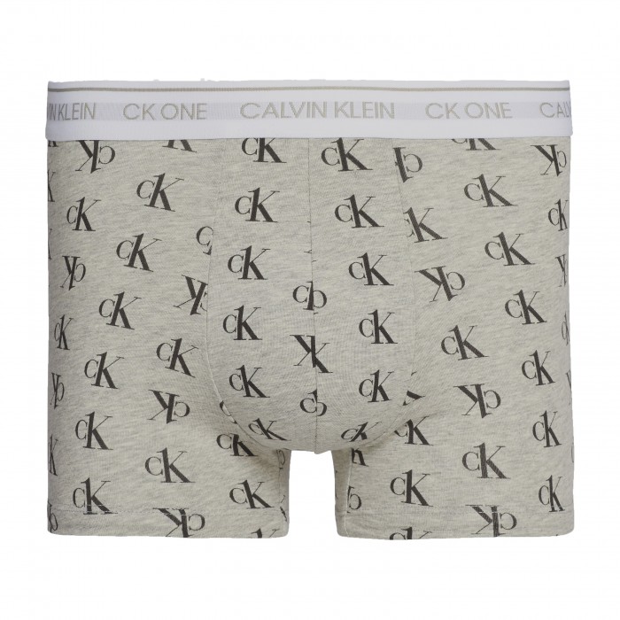 Boxer aderenti - CK One staggered logo grigio - CALVIN KLEIN NB2216A-SL4