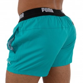  PUMA Logo Short Length Swimming Shorts - aqua -  100000030-003 