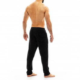  Smooth Knit - Pantalon velours noir - MODUS VIVENDI 09062 BLACK 