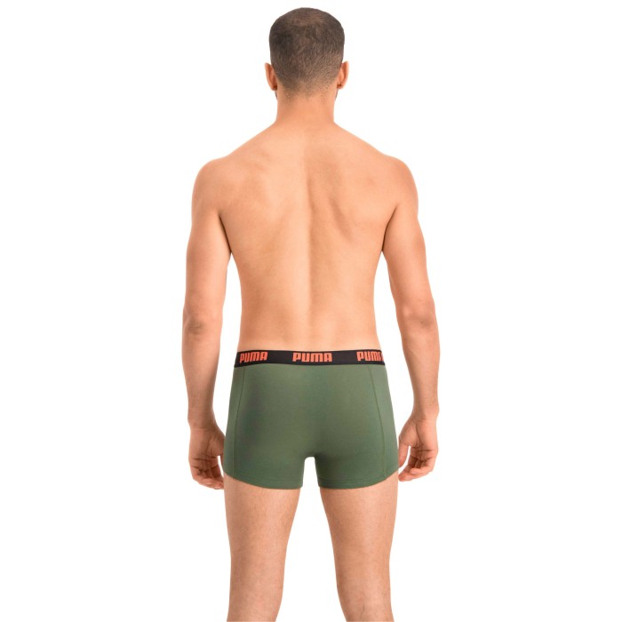  Basic Boxershorts 2er Pack - army green - PUMA 521015001-008 