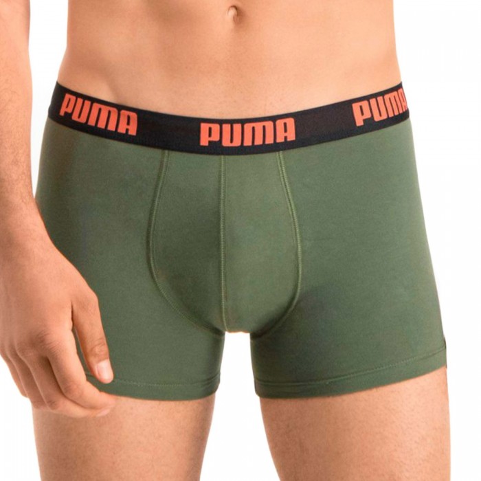  Basic Boxershorts 2er Pack - army green - PUMA 521015001-008 