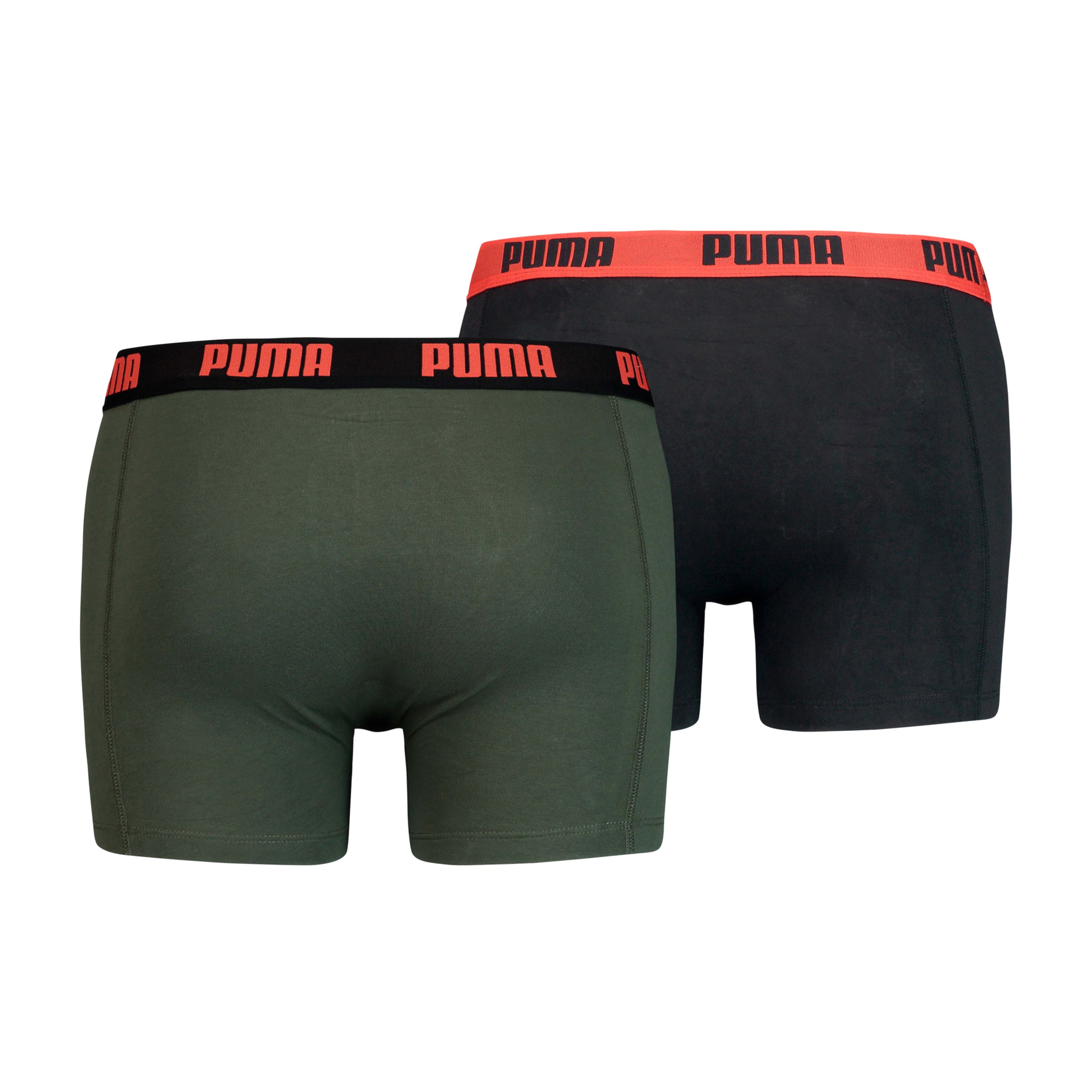 vasthouden kathedraal sector Basic Boxer Shorts 2 Pack - army green: Packs for man brand Puma fo...