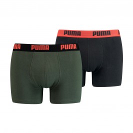  Basic Boxer Shorts 2 Pack - army green - PUMA 521015001-008 