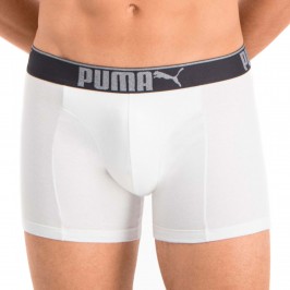  Lifestyle Sueded Cotton Boxer Shorts 3 Pack - white grey and black - PUMA 681030001-325 