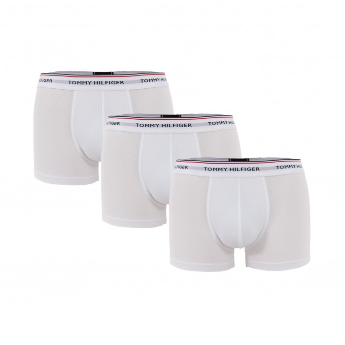  Lotto di 3 boxer stretch di cotone Tommy Hilfiger - bianco - TOMMY HILFIGER 1U87903842-100 