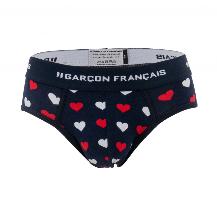 Slip joli-cœur - GARÇON FRANÇAIS SLIP18-COEURS