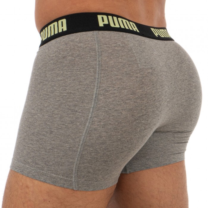  Basic Boxer Shorts 2 Pack - lime - PUMA 521015001-010 