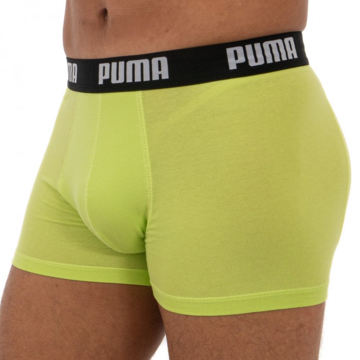  Lot de 2 boxeurs Basic - lime - PUMA 521015001-010 