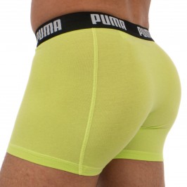  Basic Boxer Shorts 2 Pack - lime - PUMA 521015001-010 