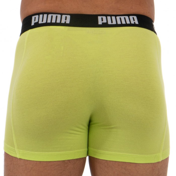  Lot de 2 boxeurs Basic - lime - PUMA 521015001-010 