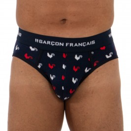  Briefs Hähne - dreifarbig - GARÇON FRANÇAIS SLIP18-TRICOLORE COQS 