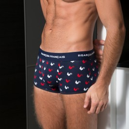  Flag Cock Trunk - GARÇON FRANÇAIS SHORTY18-TRICOLORE COQS 