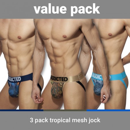 Jock Tropical mesh Push-up (Lot of 3)