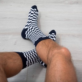  Chaussettes coeurs Made In France - GARÇON FRANÇAIS CHAUSSETTES16 - DAMIERS 