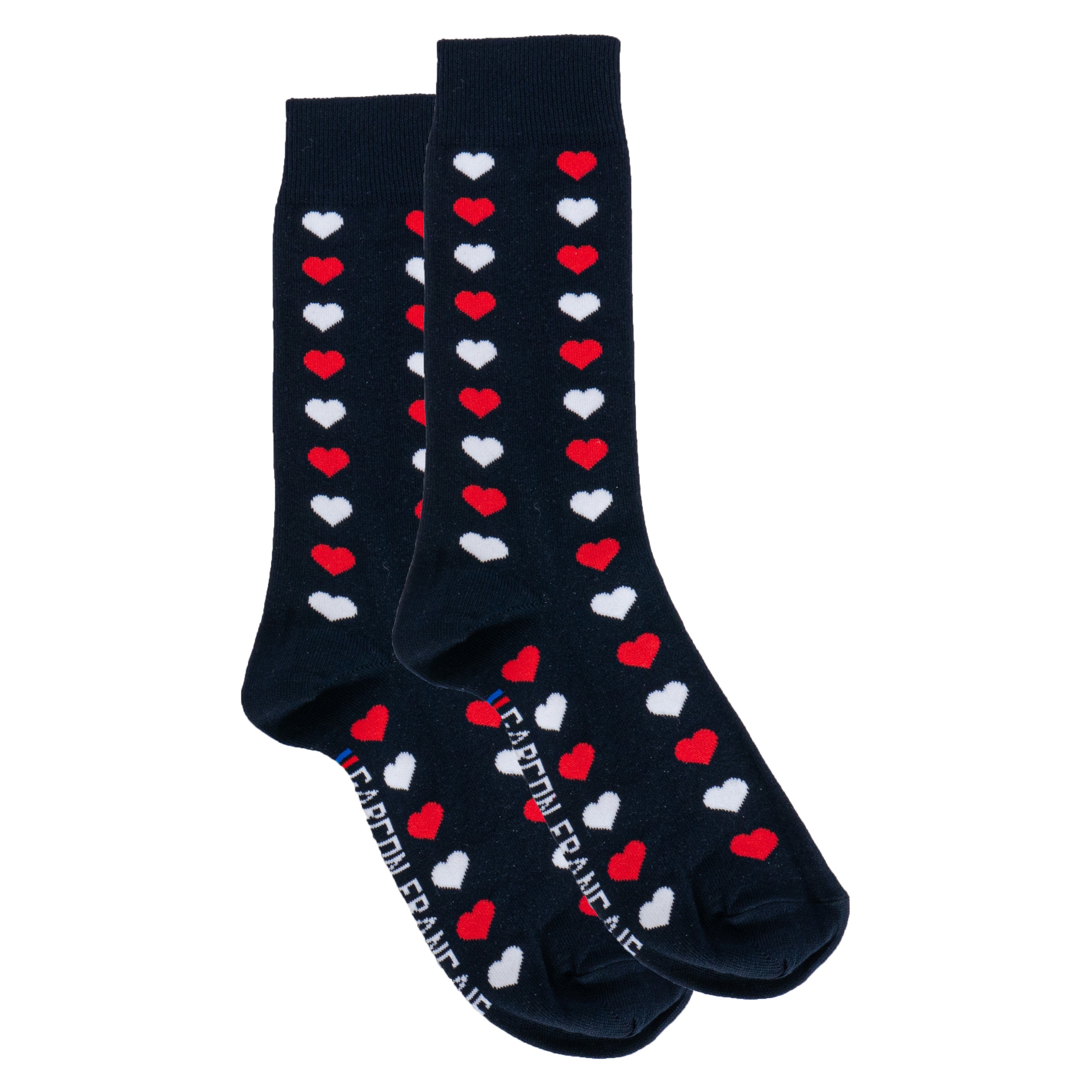 Calcetines corazones hechos en Francia: Calcetines para m...