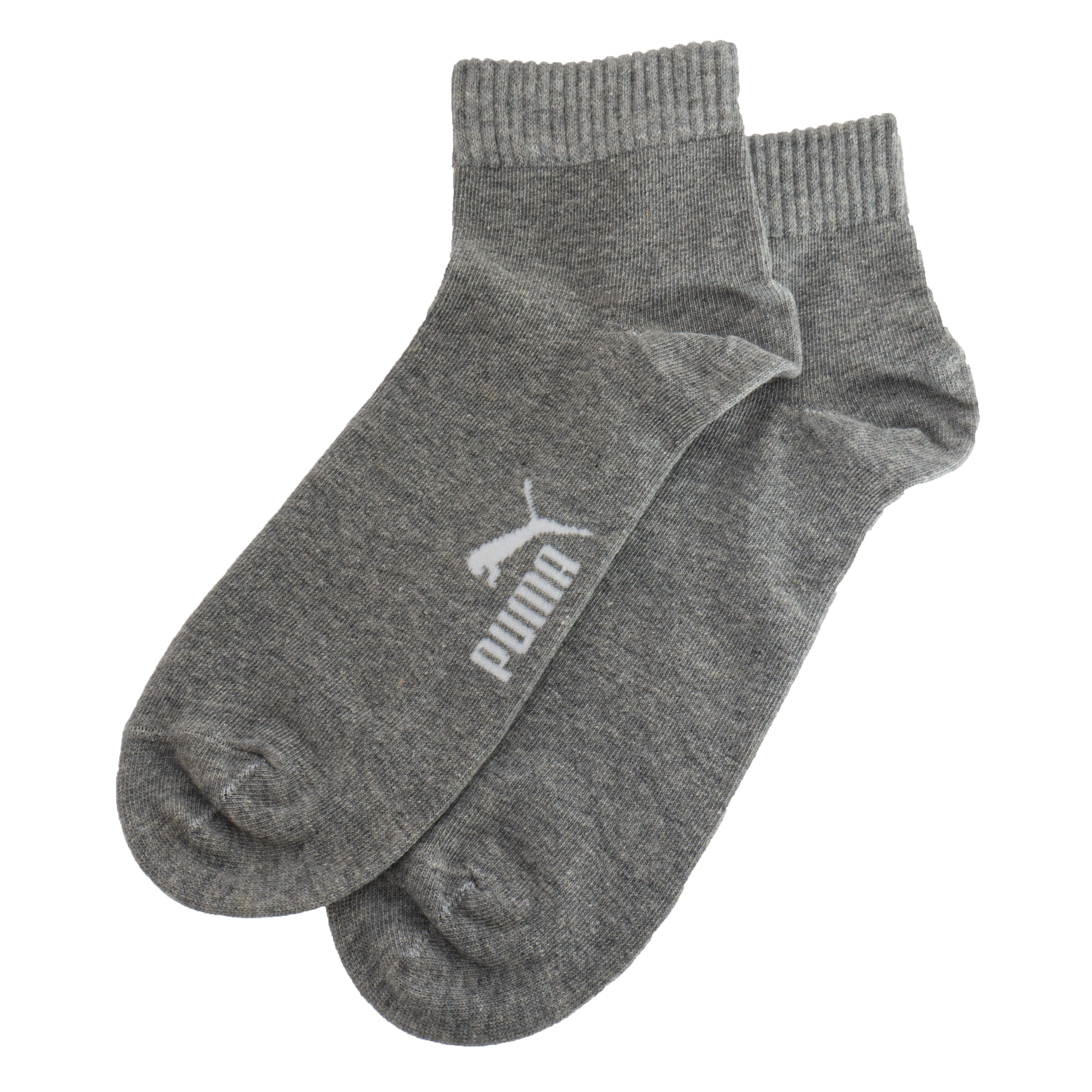 PUMA Chaussettes Crew 6-Pack - Noir/Blanc/Gris