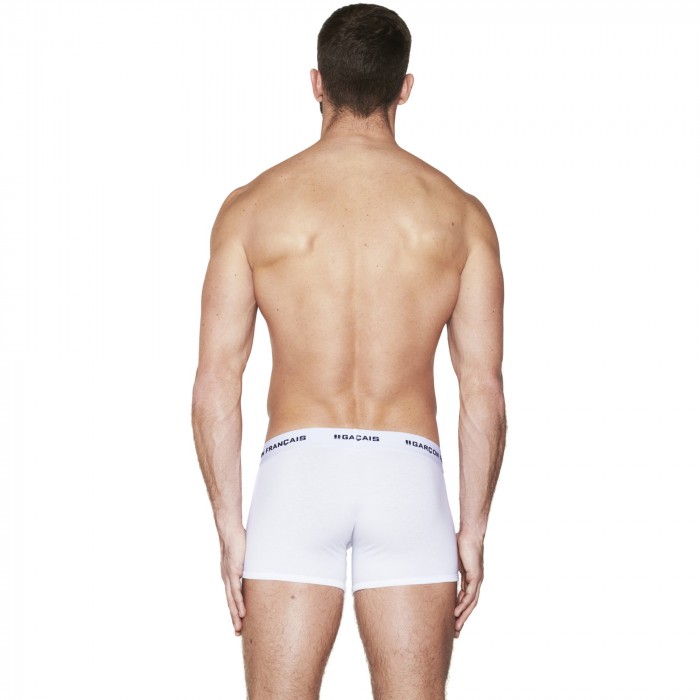  Langer weißer Boxershort Wesentlich - GARÇON FRANÇAIS BOXER13 BLANC PACK 