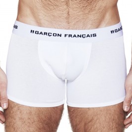  Langer weißer Boxershort Wesentlich - GARÇON FRANÇAIS BOXER13 BLANC PACK 