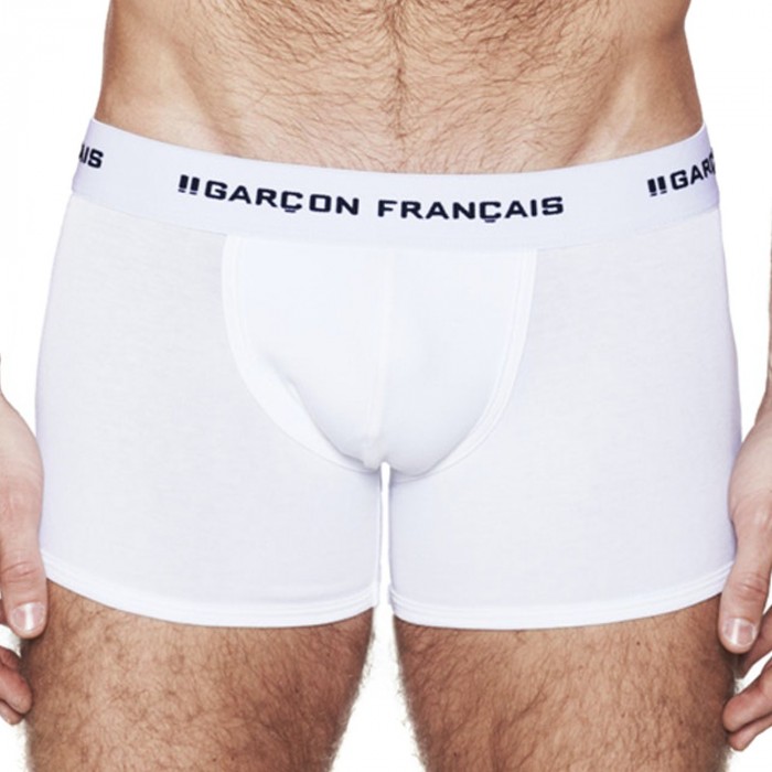  Boxer lungo bianco Indispensabile - GARÇON FRANÇAIS BOXER13 BLANC PACK 