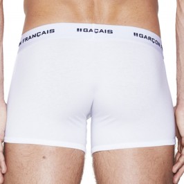  Boxer lungo bianco Indispensabile - GARÇON FRANÇAIS BOXER13 BLANC PACK 