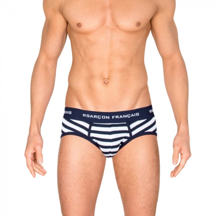  Sailor Brief - GARÇON FRANÇAIS SLIP16 MARINE/BLANC 