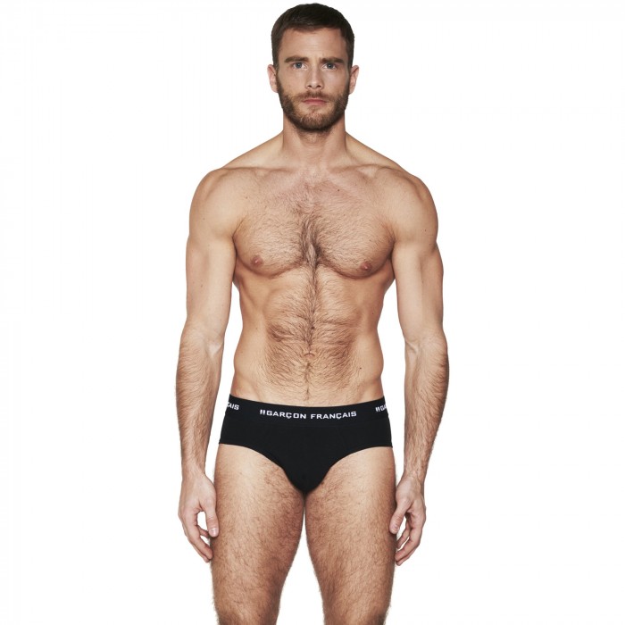  Black Brief Essential - GARÇON FRANÇAIS SLIP19 NOIR PACK 