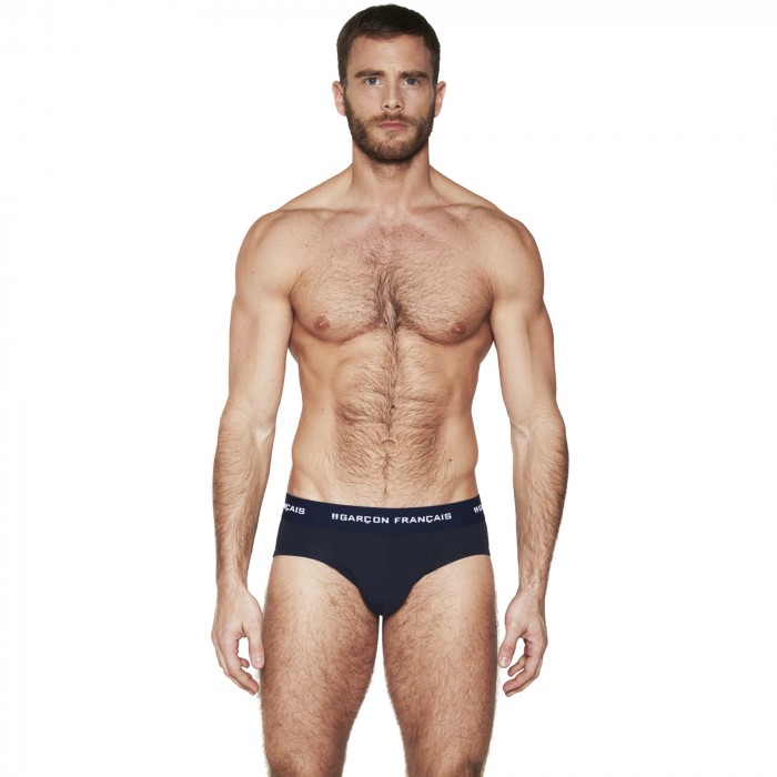  Slip bleu marine Indispensable - GARÇON FRANÇAIS SLIP19 BLEU MARINE PACK 