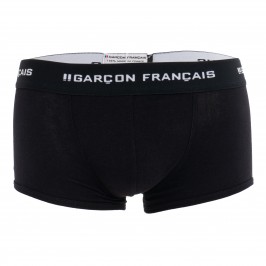 Le Boxer noir Indispensable - GARÇON FRANÇAIS SHORTY12 NOIR PACK