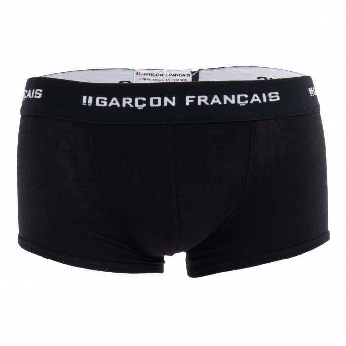 Bóxer negro Los Indispensables - GARÇON FRANÇAIS SHORTY12 NOIR PACK