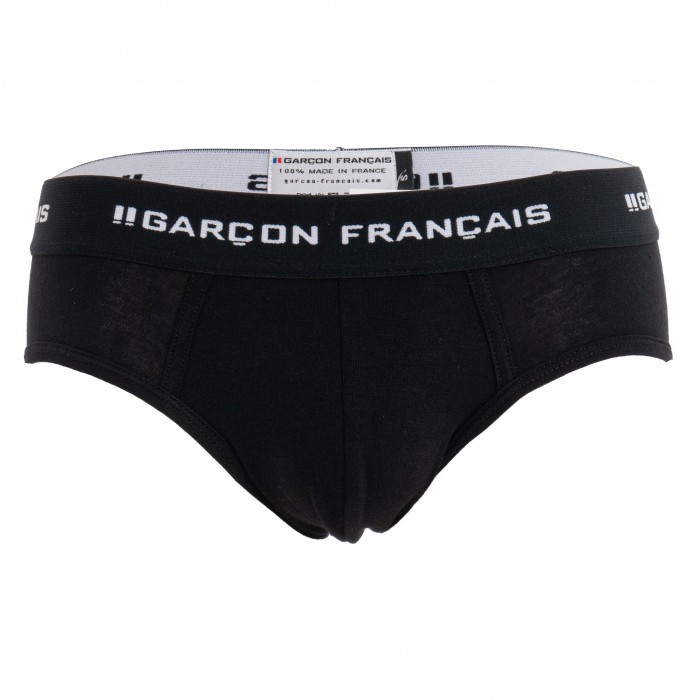 Black Brief Essential - GARÇON FRANÇAIS SLIP19 NOIR PACK