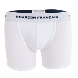 Boxer lungo bianco Indispensabile - GARÇON FRANÇAIS BOXER13 BLANC PACK