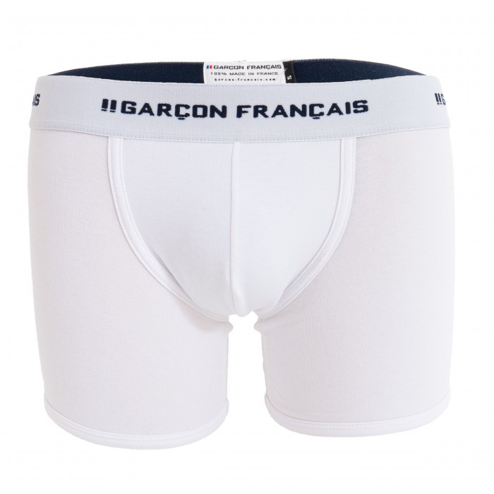 Le Boxer long blanc Indispensable - GARÇON FRANÇAIS BOXER13 BLANC PACK