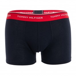  Lot of 3 stretchy cotton boxers - belts red navy and blue - TOMMY HILFIGER UM0UM01642-0WC 