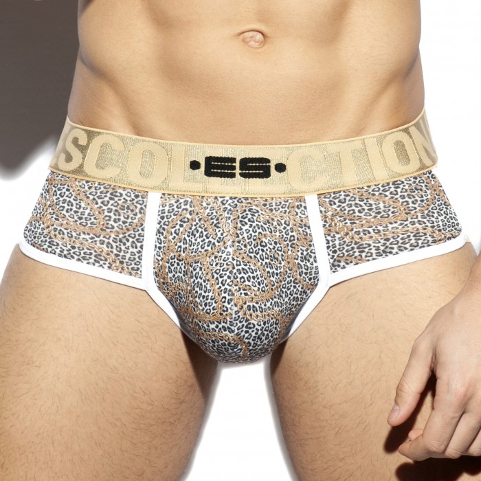  Boxer léo-chains - gold - ES COLLECTION UN420-C20 